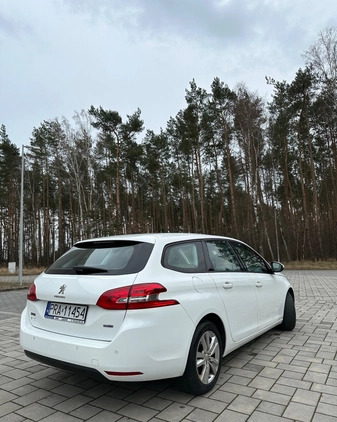 Peugeot 308 cena 33900 przebieg: 220000, rok produkcji 2016 z Leszno małe 407